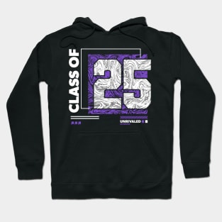 Class of 2025 Urban Streetwear // Graduation Class of '25 Purple Hoodie